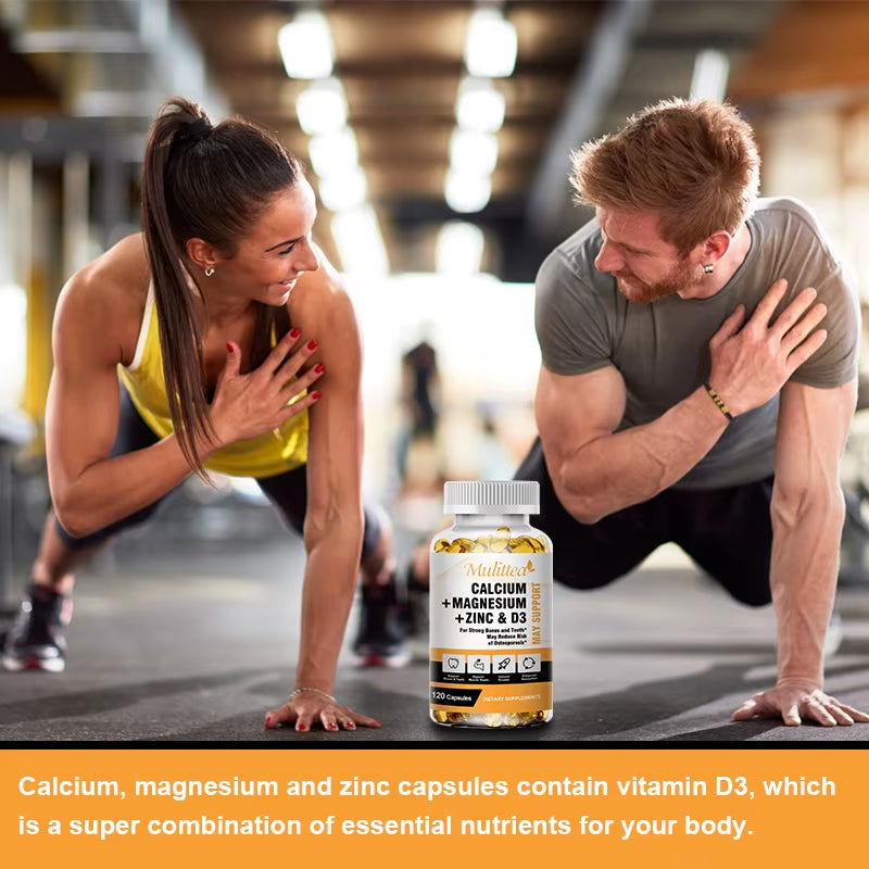 Calcium Magnesium Zinc with Vitamin D3 for Bone & Nerve Health