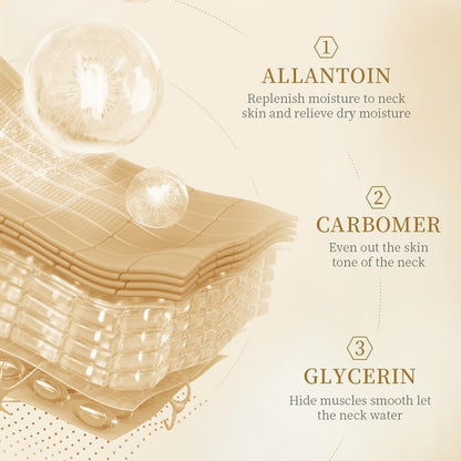 5 Pcs Neck Wrinkle Pads - Anti-Aging Moisturizing Firming Mask