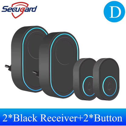 Wireless Outdoor Doorbell with Music Melody & Security Alarm