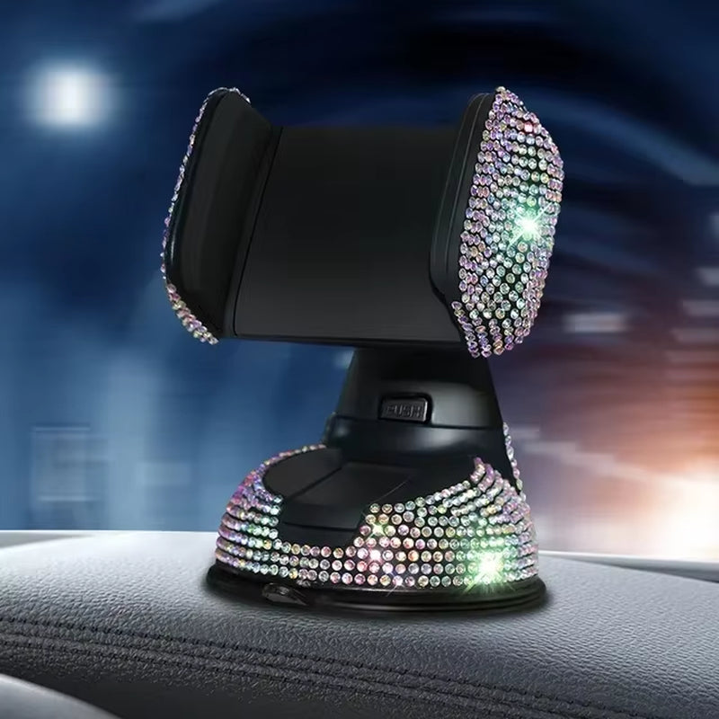 2024 Pink Diamond Car Phone Holder Stand for Women