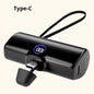 Portable Fast Charger with Built-In Cable for iPhone/Samsung