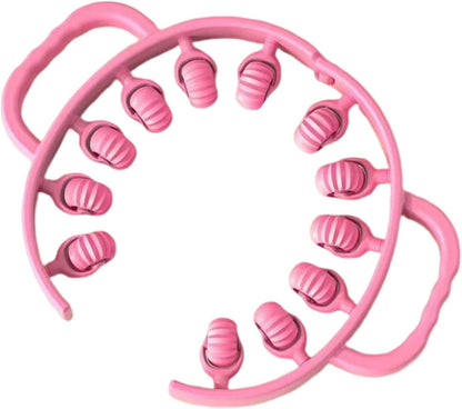 12-Wheel Handheld Leg Massager – Muscle Roller Tool