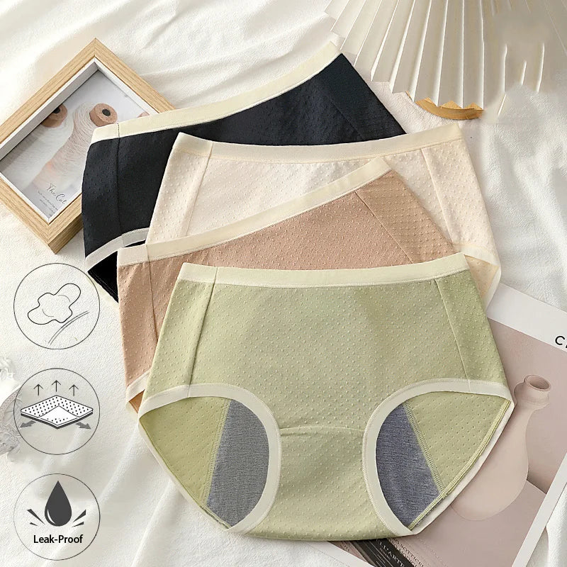 Women's Leakproof Menstrual Underwear – Breathable Seamless Period Panties for Comfort & Protection