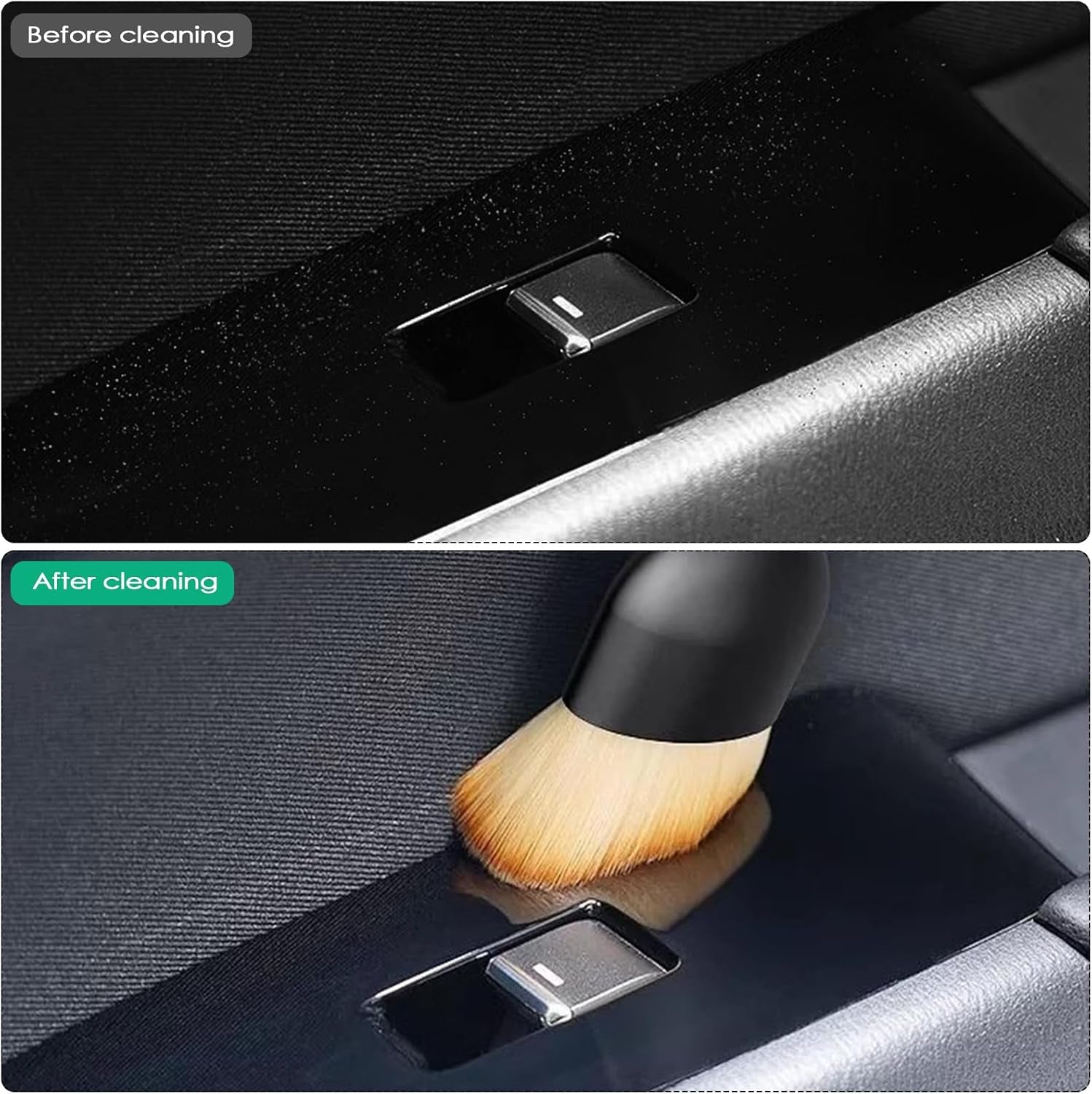 Set of 4 Soft Car Interior Dust Brushes - Cleaning & Care Tools for Car Interior