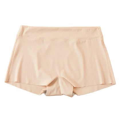 Women’s Seamless Safety Shorts – Ice Silk, Anti-Friction Boyshorts