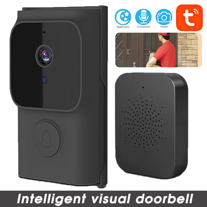 Smart Wireless Video Doorbell with Night Vision & Motion