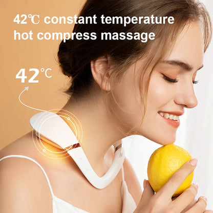 Cordless Electric Pulse Neck Massager for Pain Relief