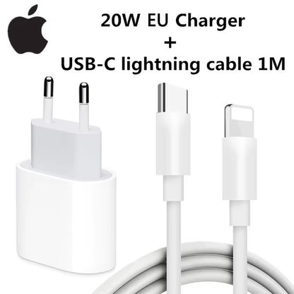 2025 20W USB-C Power Adapter for iPhone 12-16 Fast Charger