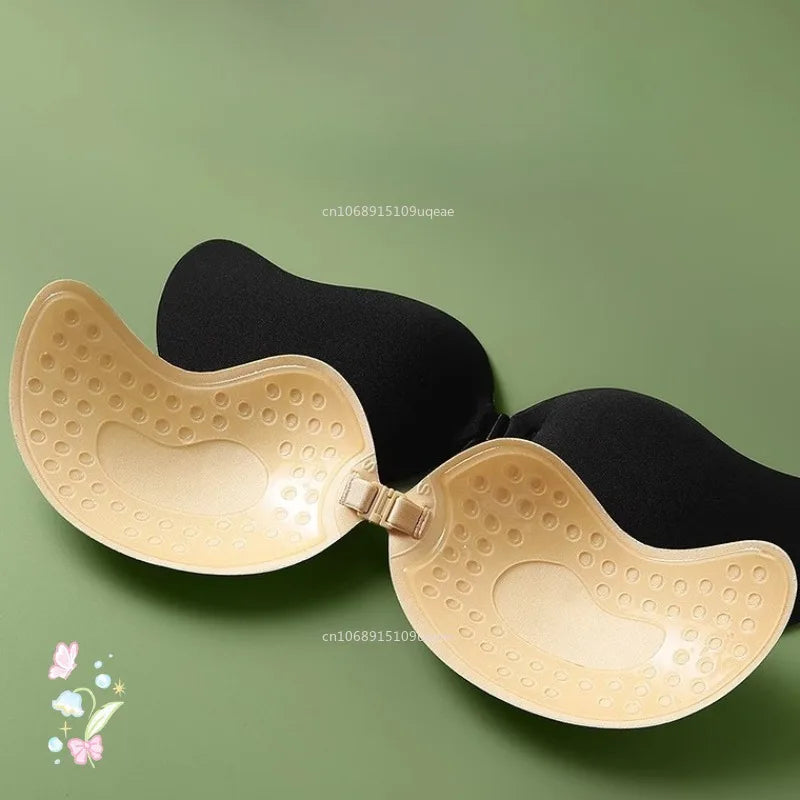 Invisible Strapless Adhesive Push-Up Bra – Seamless Backless Silicone Lingerie for Women