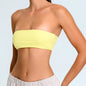 Strapless Sports Bra Women Gym Top Quick-Drying Yoga Clothes Women Tube Top Fitness Chest Wrap Underwear Workout Bra Female