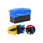 Tire Shine Applicator Kit - Reusable Sponge Pad, Brush, Towel, & Lid for Car Detailing