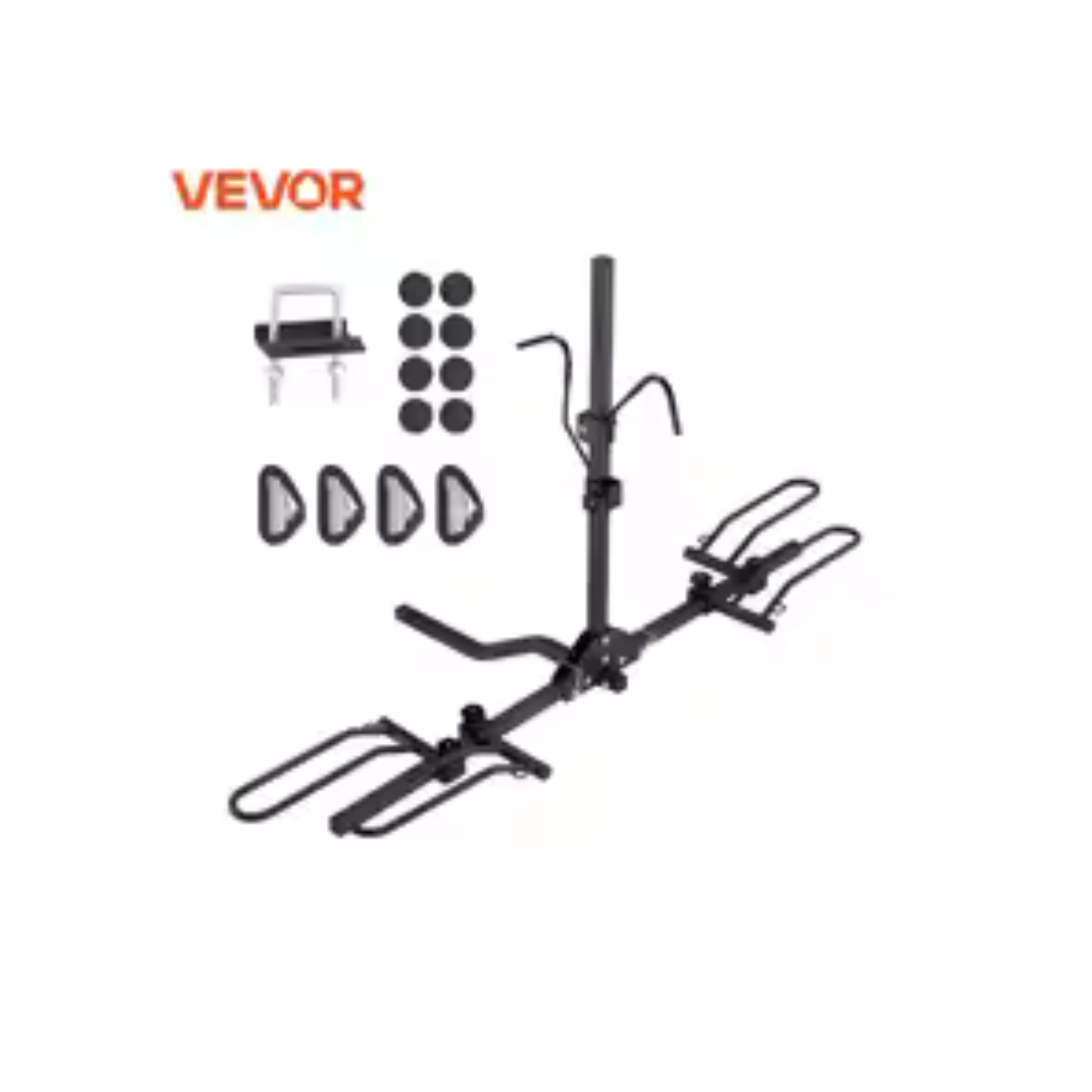 VEVOR 2-Bike Hitch Mount Rack 80LBS Max Capacity for Car