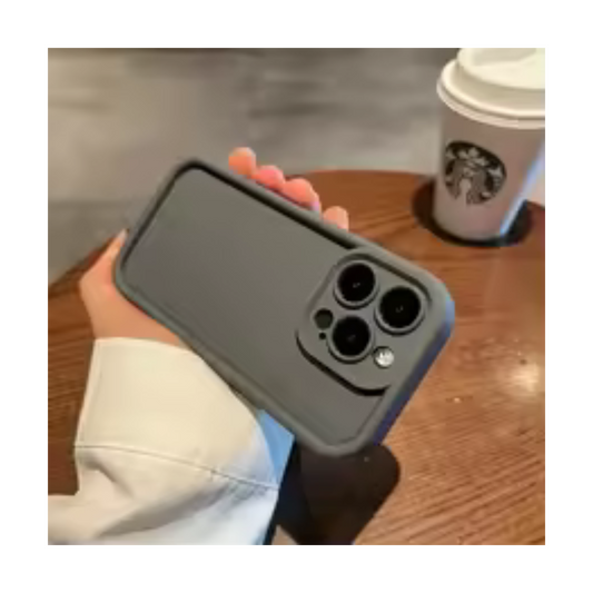"Luxury Matte Silicone iPhone Case Shockproof Bumper Cover"