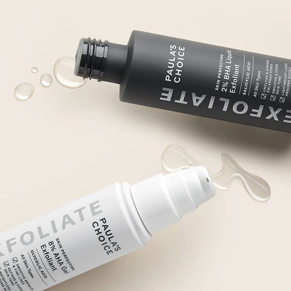 Skin Perfecting AHA & BHA Exfoliant Duo – For Blackheads, Pores, Wrinkles