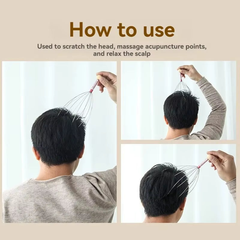 Octopus Head Massager – Scalp Scratcher & Relaxer Tool