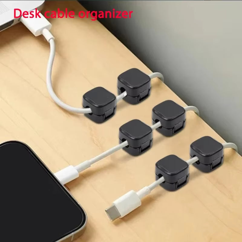Magnetic Cable Clip Holder for Office & Home Organizer