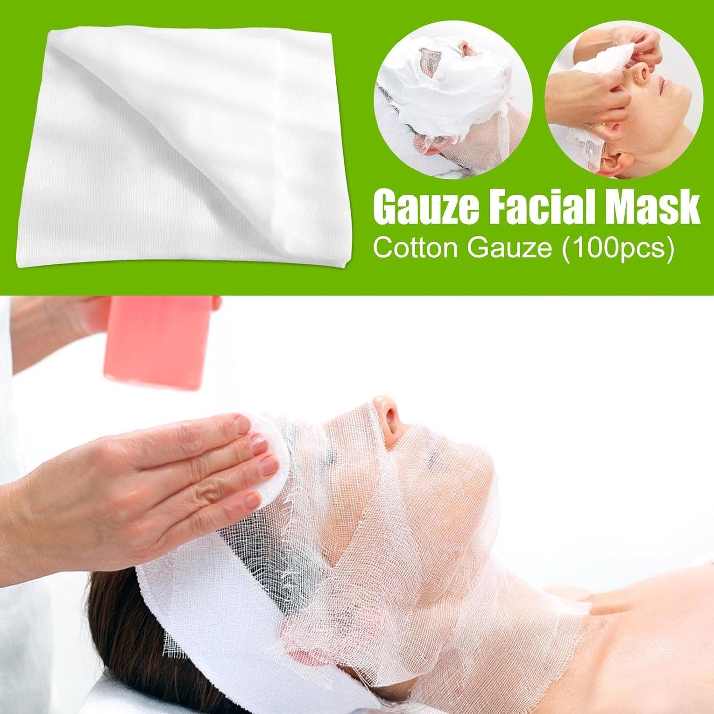 Reusable Hot & Cold Face Towel Mask - 2pcs