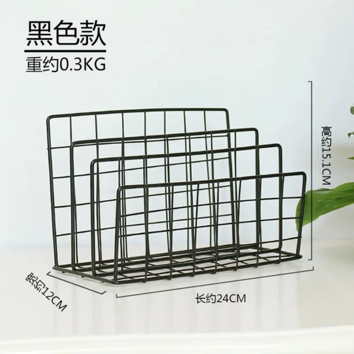 "Nordic Metal Wall-Mounted Magazine & Newspaper Display Rack"