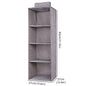 "Collapsible Wardrobe Hanging Storage Bag with Shelves"