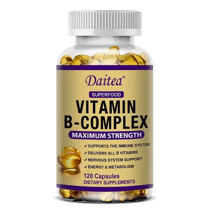 Vitamin B-Complex Supplement for Energy, Immunity & Metabolism