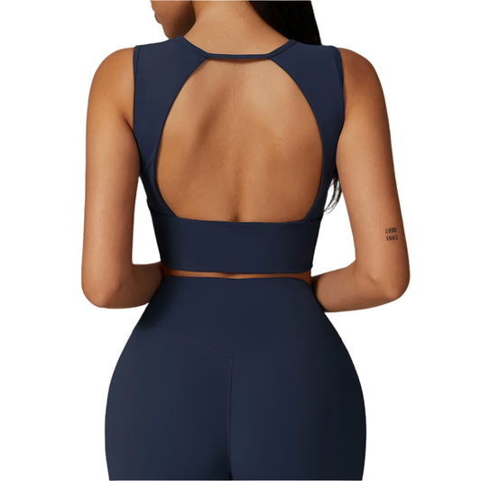 Women Clothes Breathable Sports Bra Absorb Sweat Shockproof Padded Gym Workout Running Fitness Yoga Bra Push Up Sports Underwear