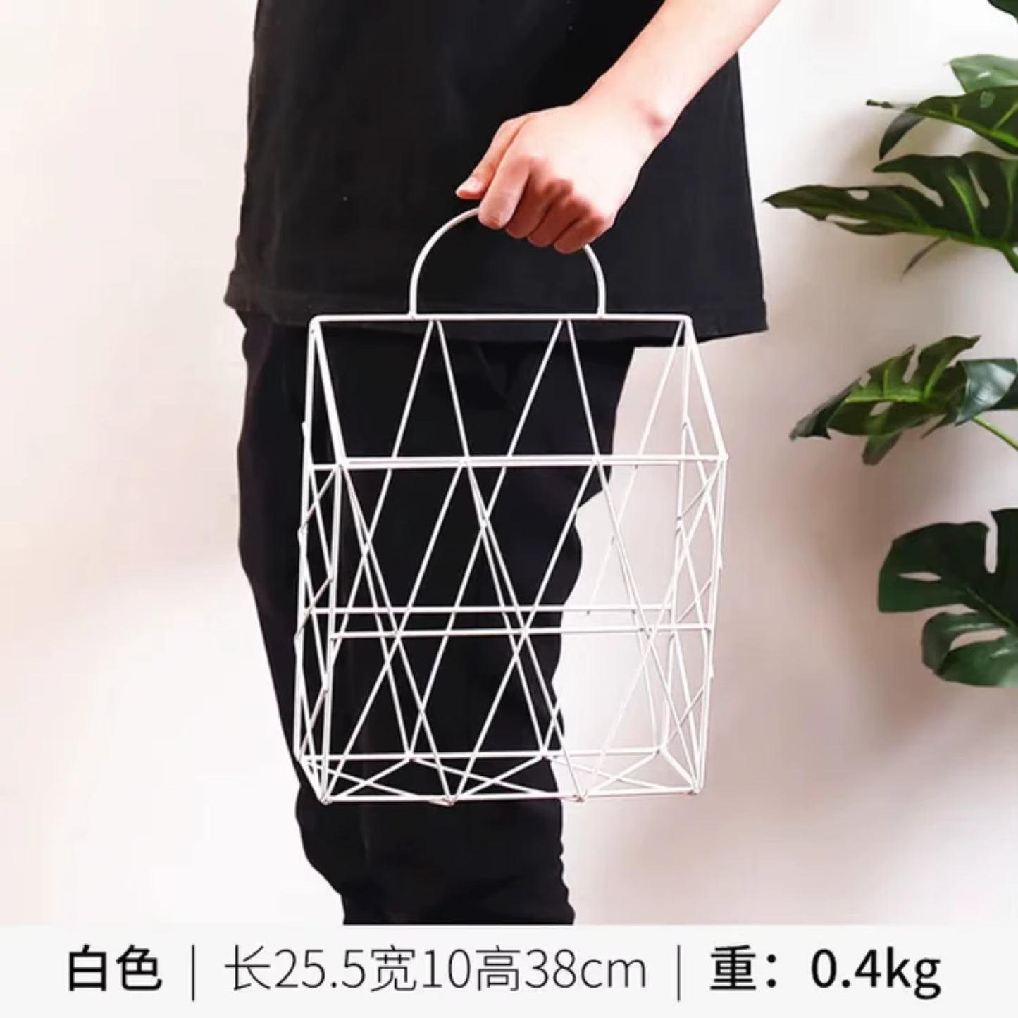 "Nordic Metal Wall-Mounted Magazine & Newspaper Display Rack"