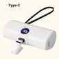 Portable Fast Charger with Built-In Cable for iPhone/Samsung
