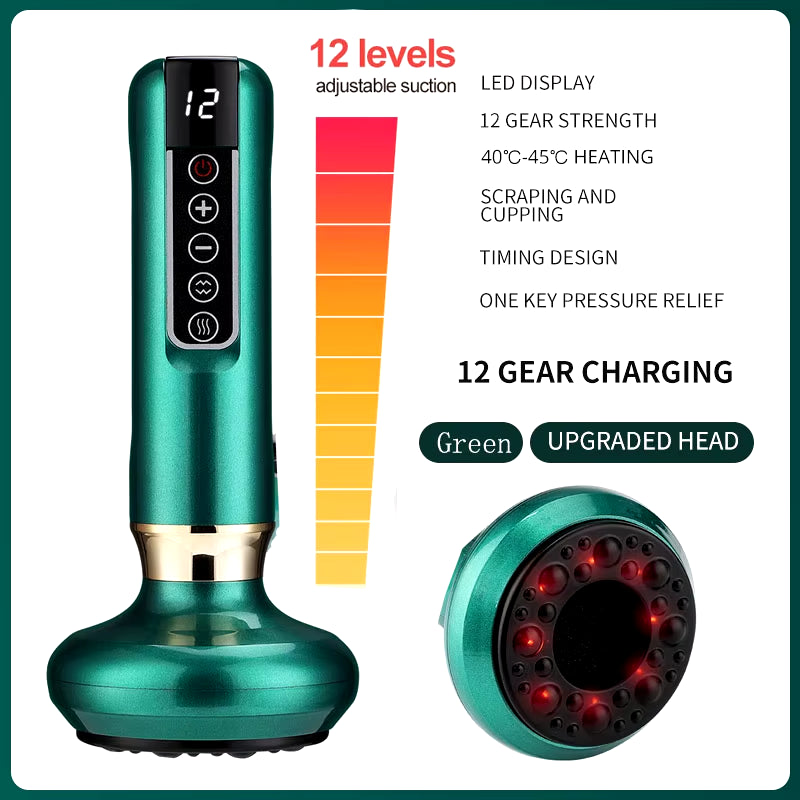 Electric Cupping Massager Vacuum Suction Guasha Cellulite