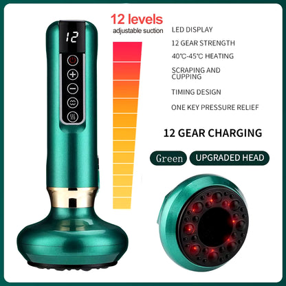 Electric Cupping Massager Vacuum Suction Guasha Cellulite