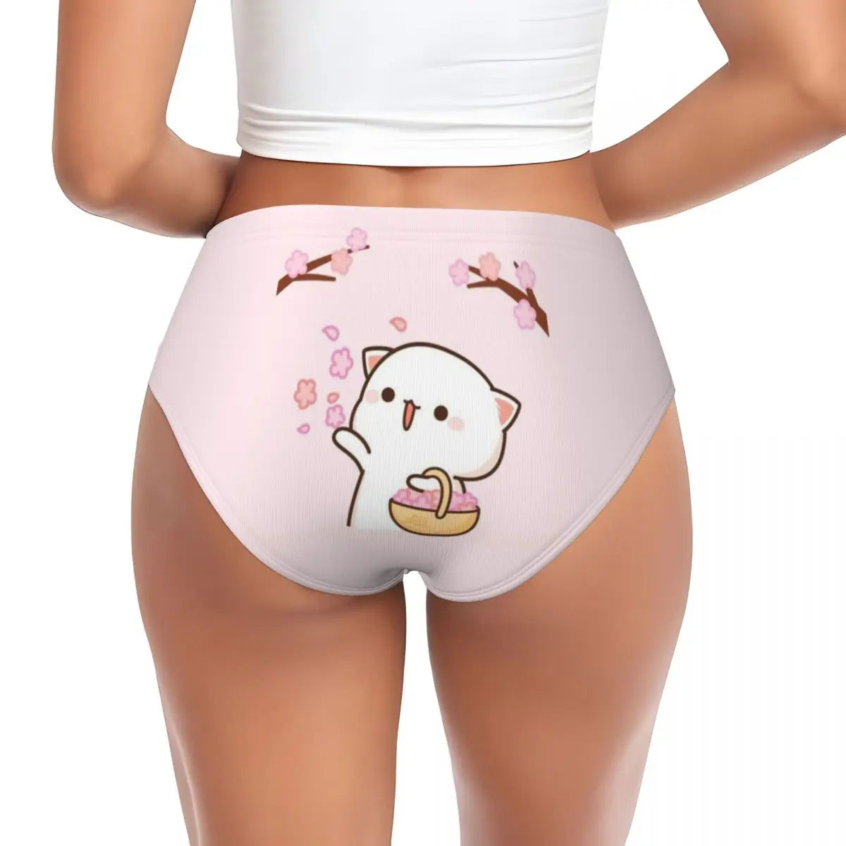 Custom Women’s Mochi Cat Peach & Goma Panties – Cute & Comfortable Briefs