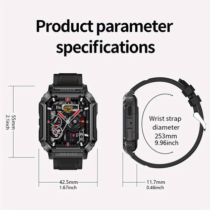 Smart Watch with Wireless Calling, Sport Modes & Custom Wallpaper