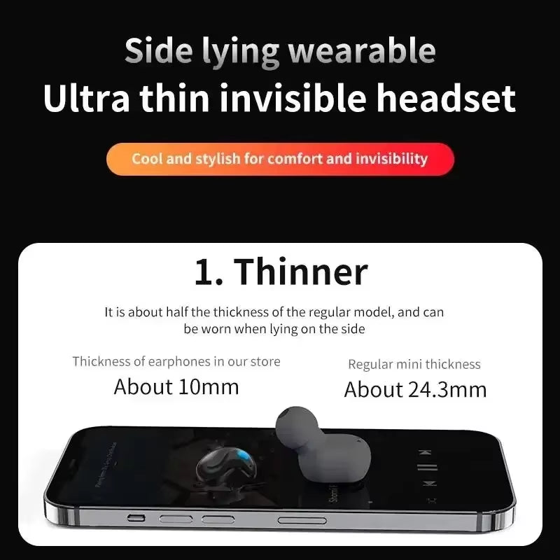 X55 Wireless Sleep Earphones Noise Reduction Bluetooth Headset