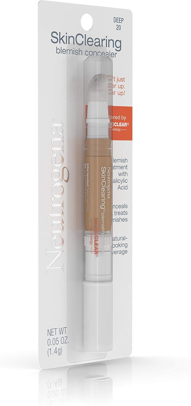 Blemish Concealer with Salicylic Acid – Oil-Free, Non-Comedogenic, Deep 20