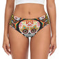 Custom Womens Day Of The Dead Gothic Panties Underwear Female Stretch Mexican Sugar Skull Briefs Underpants