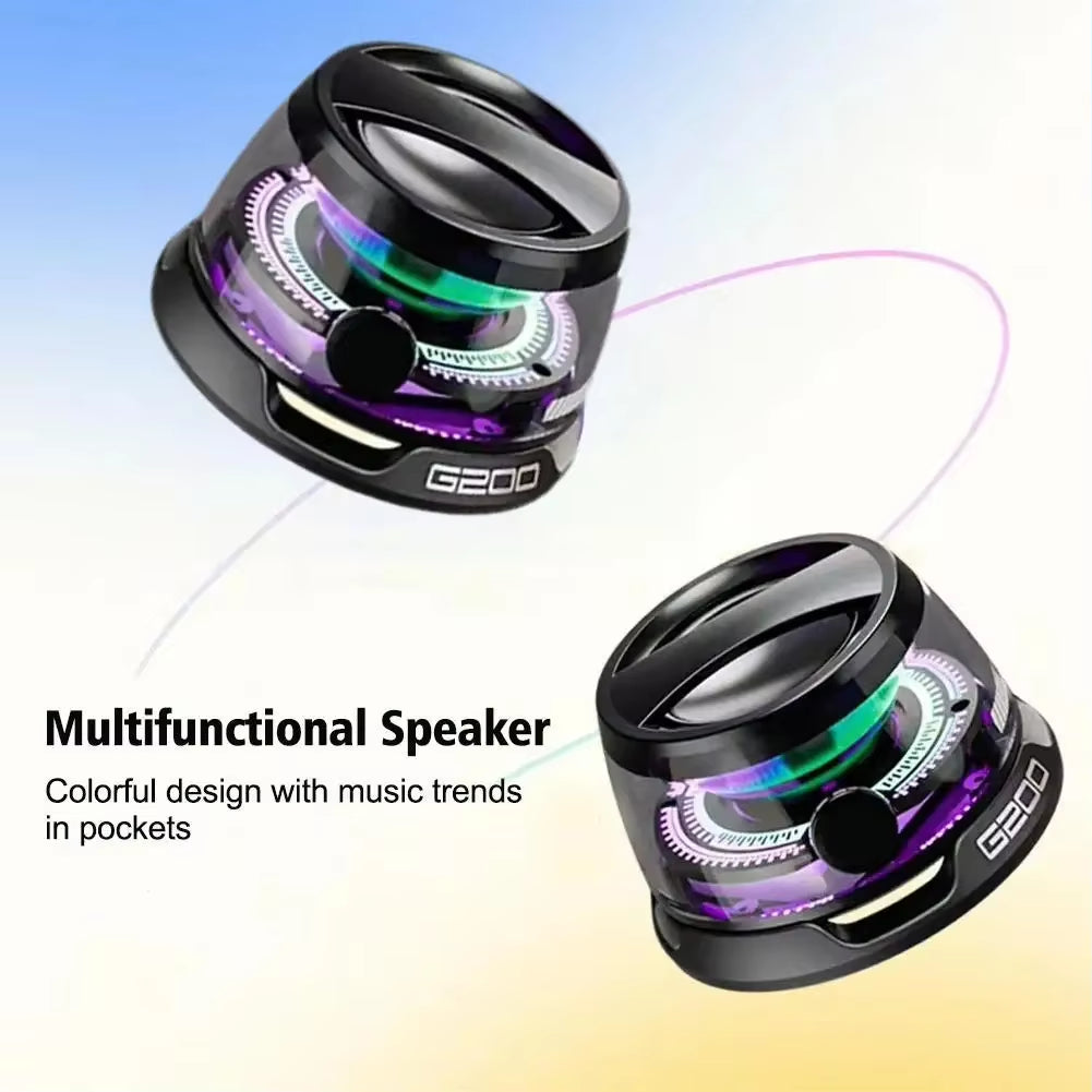G200 Magnetic Bluetooth Speaker: RGB Stereo, Portable, Bluetooth 5.3