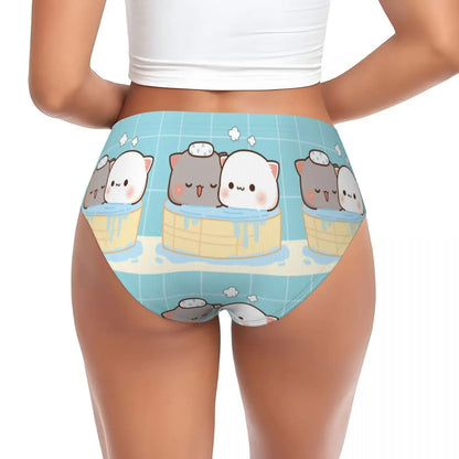 Custom Women’s Mochi Cat Peach & Goma Panties – Cute & Comfortable Briefs