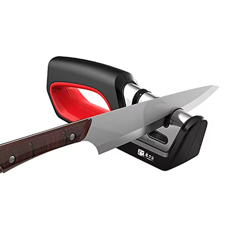 4-in-1 Kitchen Sharpener for Knives & Scissors - Diamond Steel
