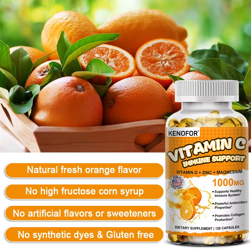 Vitamin C Supplement – Immune Support, Collagen & Skin Health