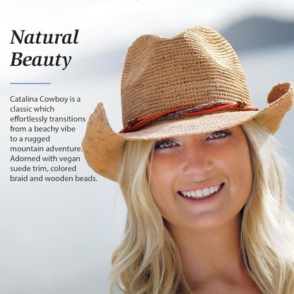 Catalina Cowboy UPF 50+ Sun Hat – Wide Brim, Adjustable & Packable