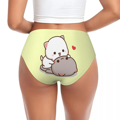 Custom Women’s Mochi Cat Peach & Goma Panties – Cute & Comfortable Briefs