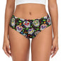 Custom Womens Day Of The Dead Gothic Panties Underwear Female Stretch Mexican Sugar Skull Briefs Underpants