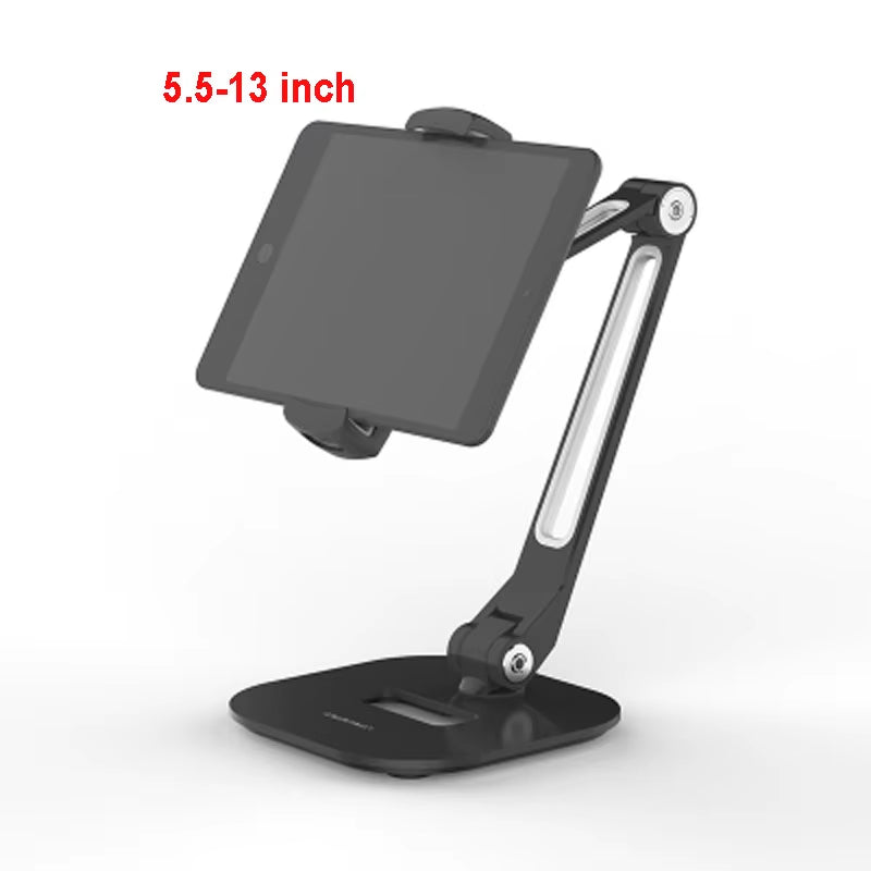 360° Rotation Tablet Stand Metal Base Foldable Phone Holder