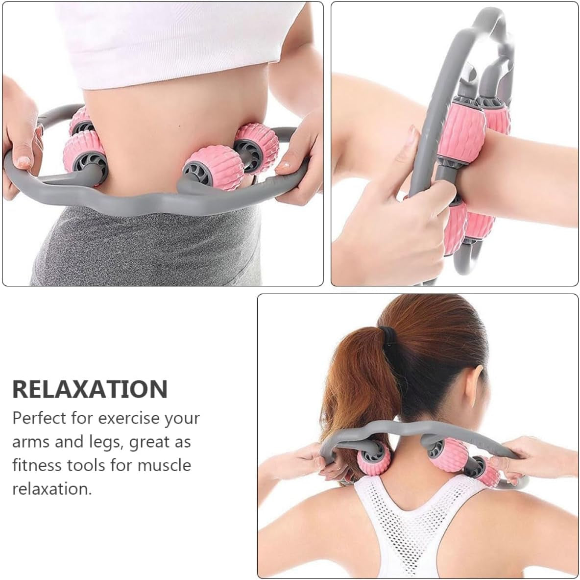 2Pcs Handheld Muscle Massager – Leg & Neck Relaxation