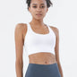 New Cross Back Nylon Yoga Top Women Sports Bra Quick Dry Workout Fitness Bra For Women Gym Running Breathable Underwear 25 Color