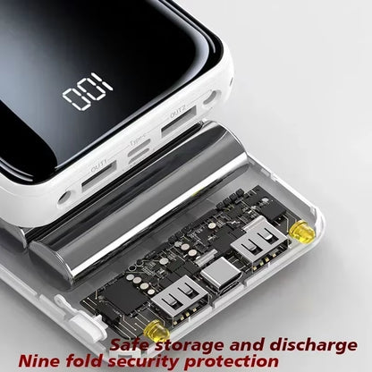 100000mAh 4-Wire Power Bank, Fast Charging, Ultra-Thin