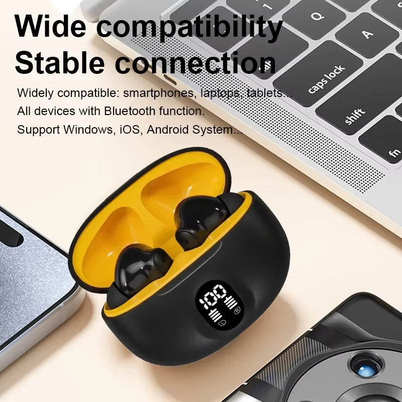 NEW S510 TWS Wireless Headphones LED Power Earphones Digital Display Headset Stereo Sound Bluetooth-Compatible 5.3 for Xiaomi