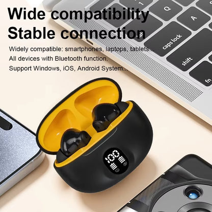NEW S510 TWS Wireless Headphones LED Power Earphones Digital Display Headset Stereo Sound Bluetooth-Compatible 5.3 for Xiaomi