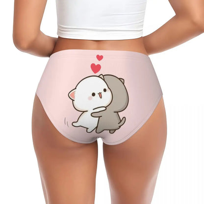 Custom Women’s Mochi Cat Peach & Goma Panties – Cute & Comfortable Briefs