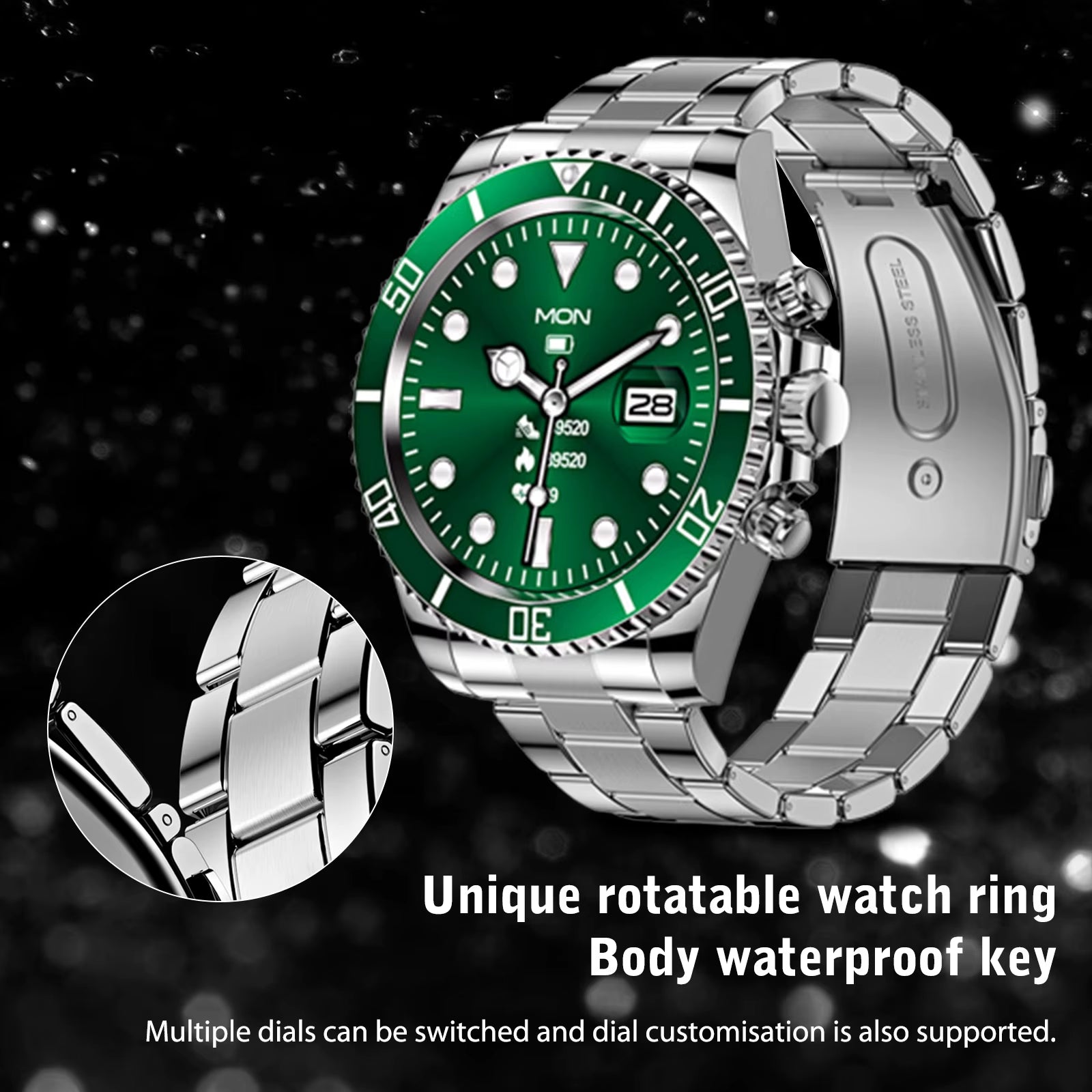 AW12 Smartwatch 1.3" Touchscreen with Bluetooth & Health Tracking