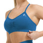 New Effortless Strappy Bralette Seamless Spandex Woman Fitness Elastic Breathable Breast Enhancement Leisure Sports Underwear